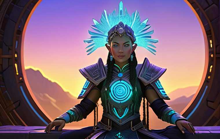 리니지 팬 커뮤니티 소개 - **Prompt:** "A diverse group of five Lineage II adventurers, including a heavily armored male Human ...