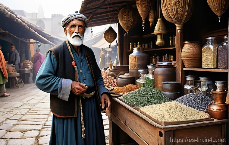 리니지 NPC 기능 정리 - The Enigmatic Merchant of Giran**

A highly detailed, vibrant fantasy illustration depicting an aged...