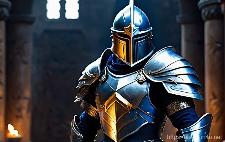 리니지 방어구 세트 효과 - **Prompt for a Warrior:**
    A powerful male human warrior, mid-20s, with a resolute expression, st...