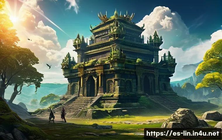 리니지 대규모 업데이트 예상 - A highly detailed fantasy MMORPG battle scene showcasing dynamic combat with characters executing co...