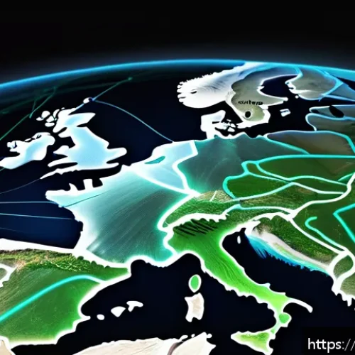 리니지 리마스터 서버 구조 - A futuristic data center network map illustrating the global geographic distribution of Lineage Rema...