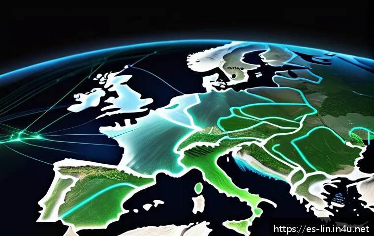 리니지 리마스터 서버 구조 - A futuristic data center network map illustrating the global geographic distribution of Lineage Rema...